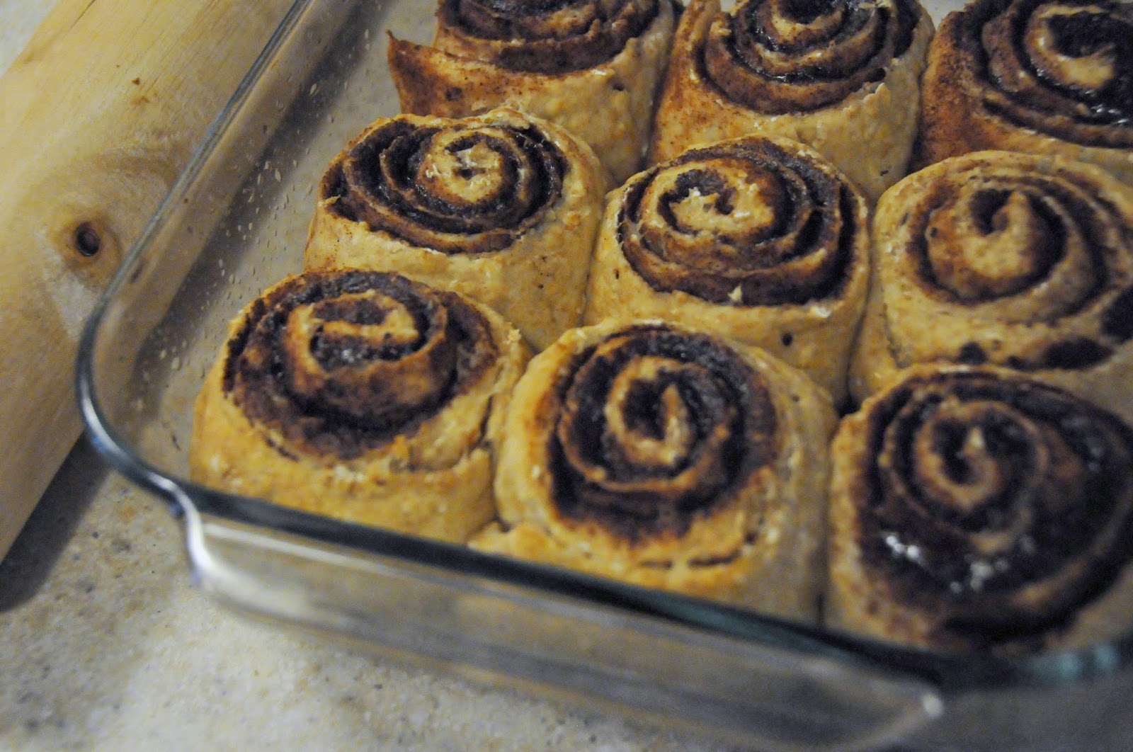 AOhKait Multigrain CocoaCinnamon Buns with Brown Butter Glaze
