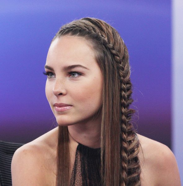 peinados con trenza cocida