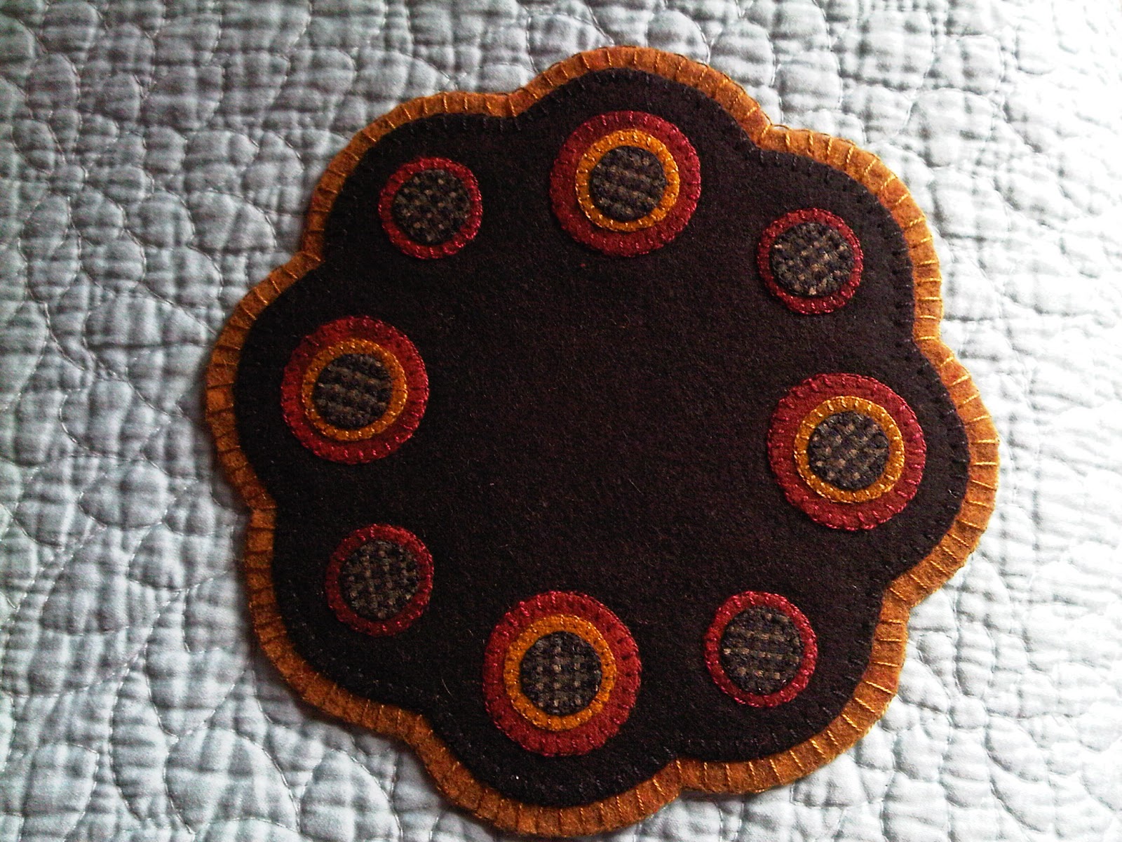 Quilting Chemist Wool Candle Mats