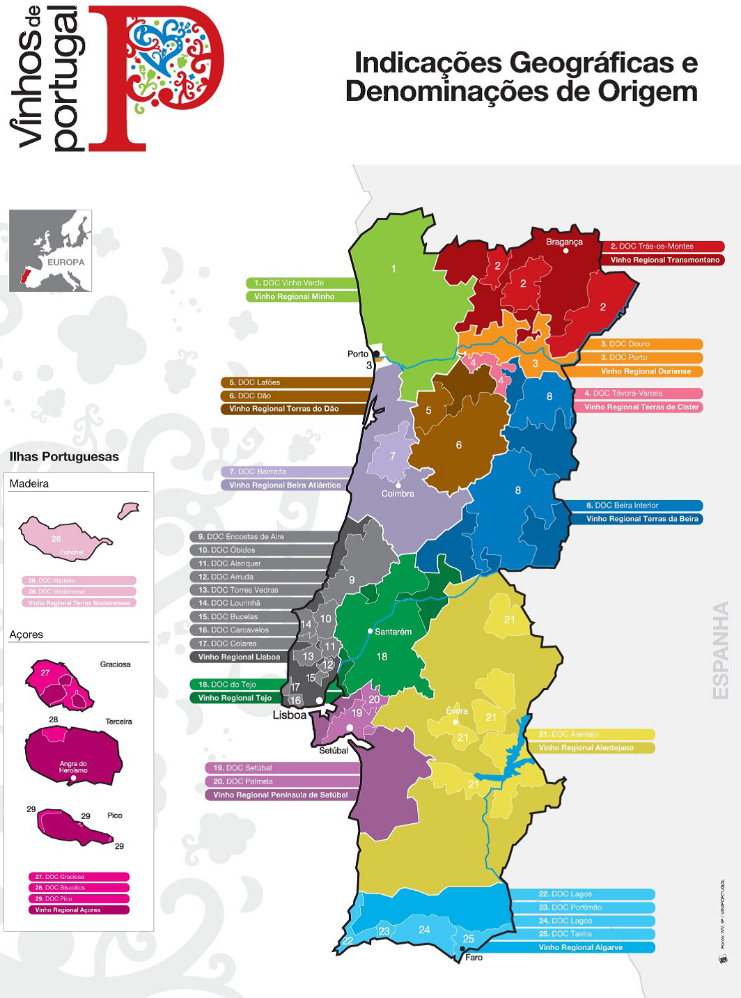 Regiões vinícolas demarcadas de Portugal