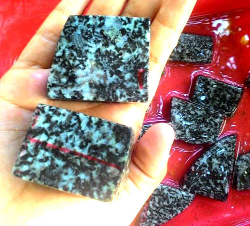 bahan batu akik dalmatian