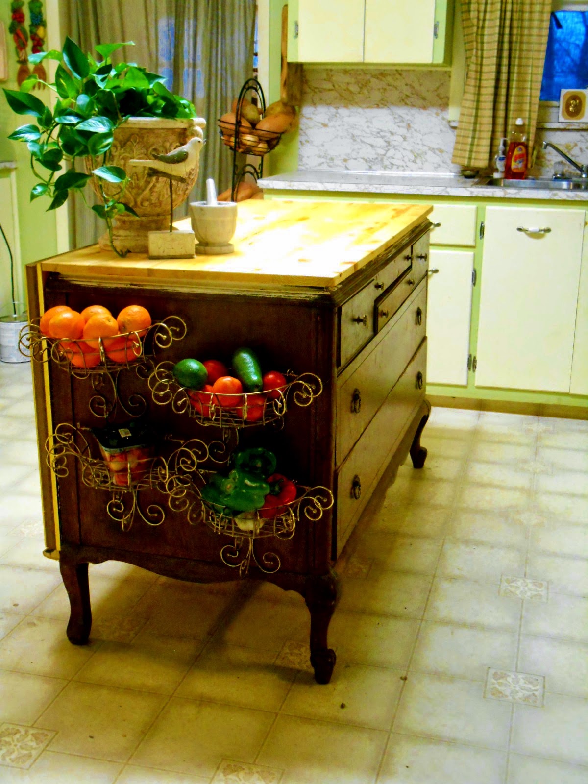 Cricket Song Farm Country Kitchen Island And Chalkboard