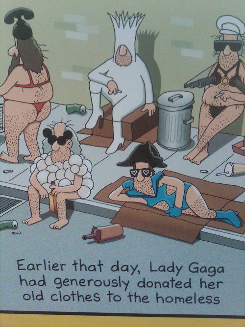 Earlier That Day, Lady Gaga Had Generously Donated Her Old Clothes To The