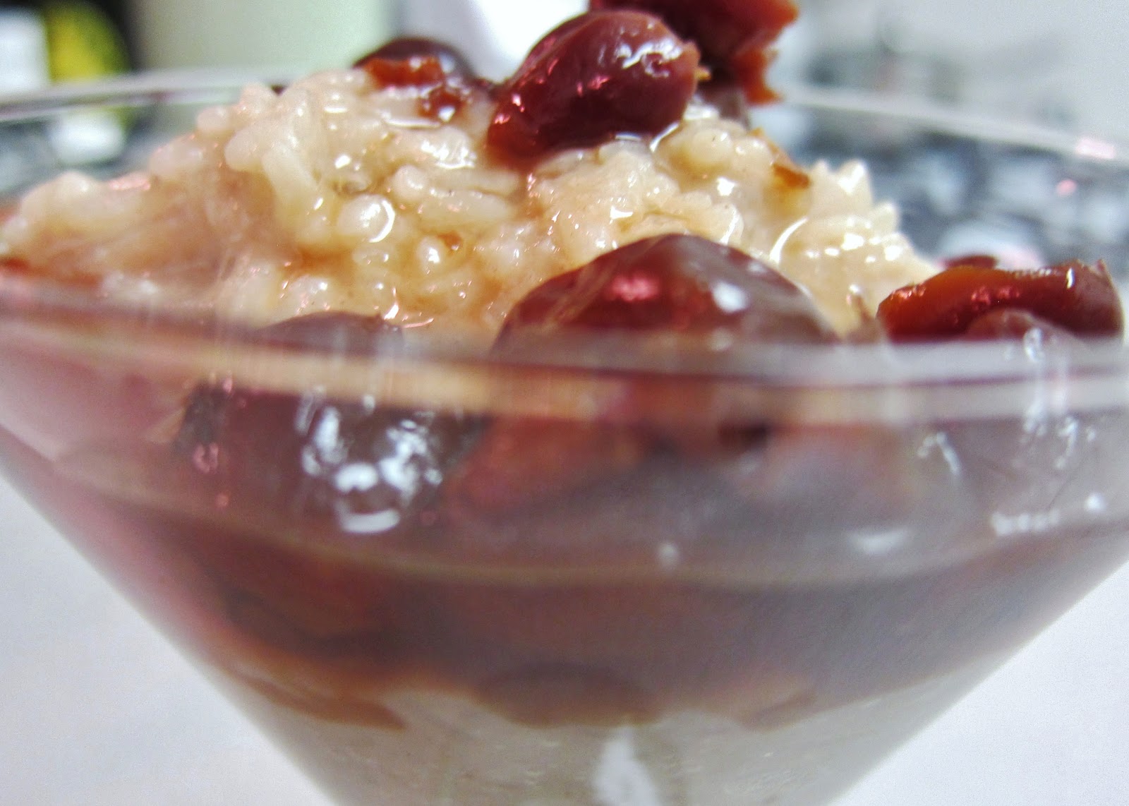 The Vegan Chronicle Cinnamon Rice Pudding with DriedCherry Sauce