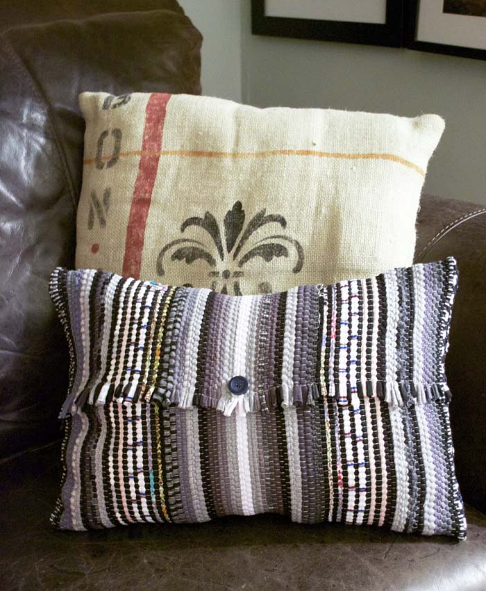 Pamela Joyce Dollar Store Rag Rug Pillow Covers