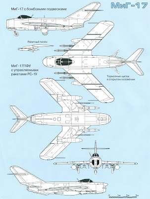 Характеристики перехватчика МИГ-17Ф 