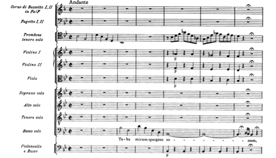 One for the trombonists Mozart’s Requiem Tuba Mirum Band Nerd from Oz