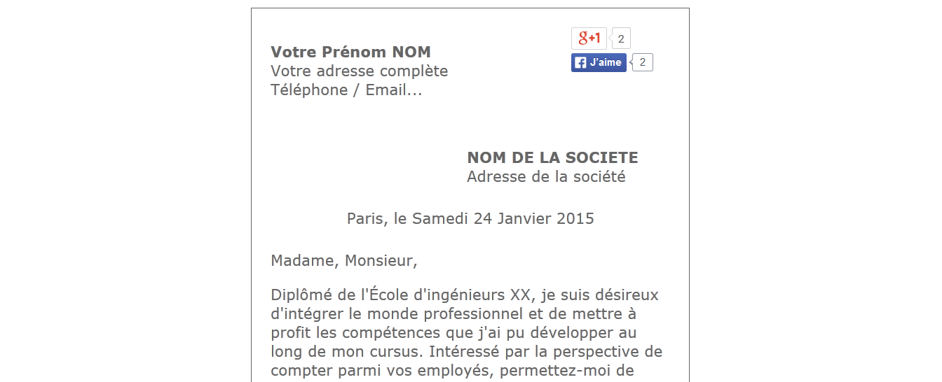 exemple lettre de motivation 2015