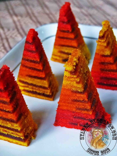 Kek Lapis Asam Manis Pelangi Senja