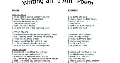 i am poem examples