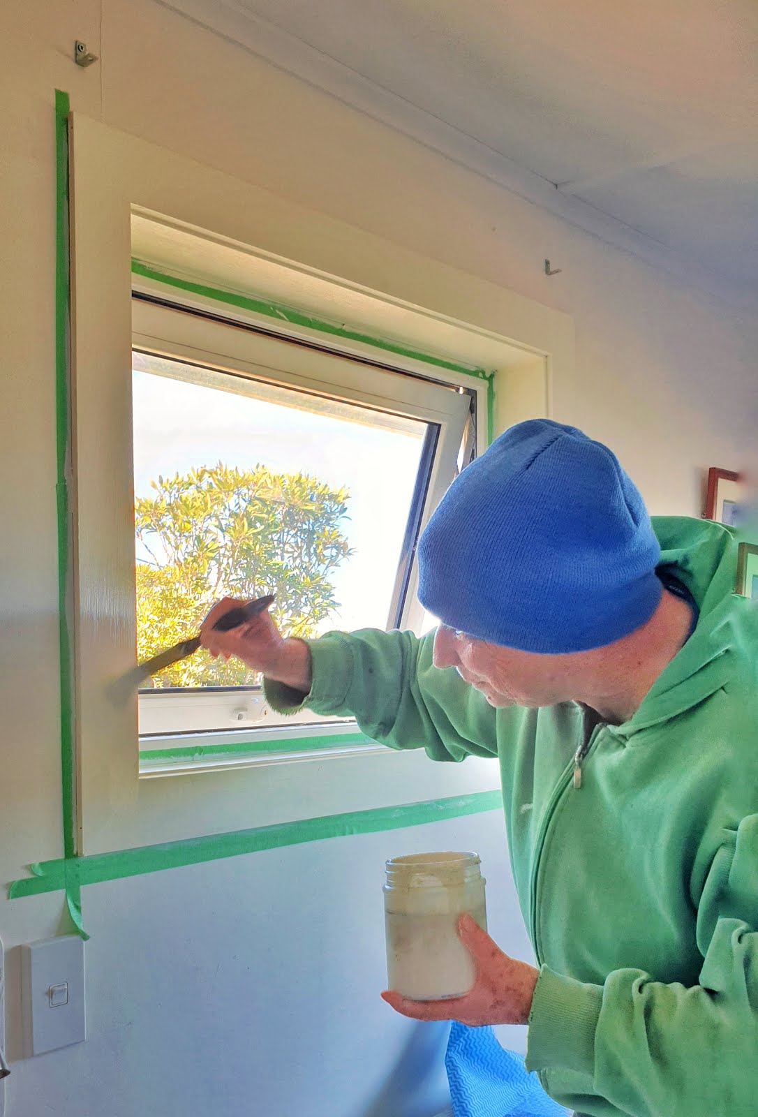 Painting our bedroom window frames