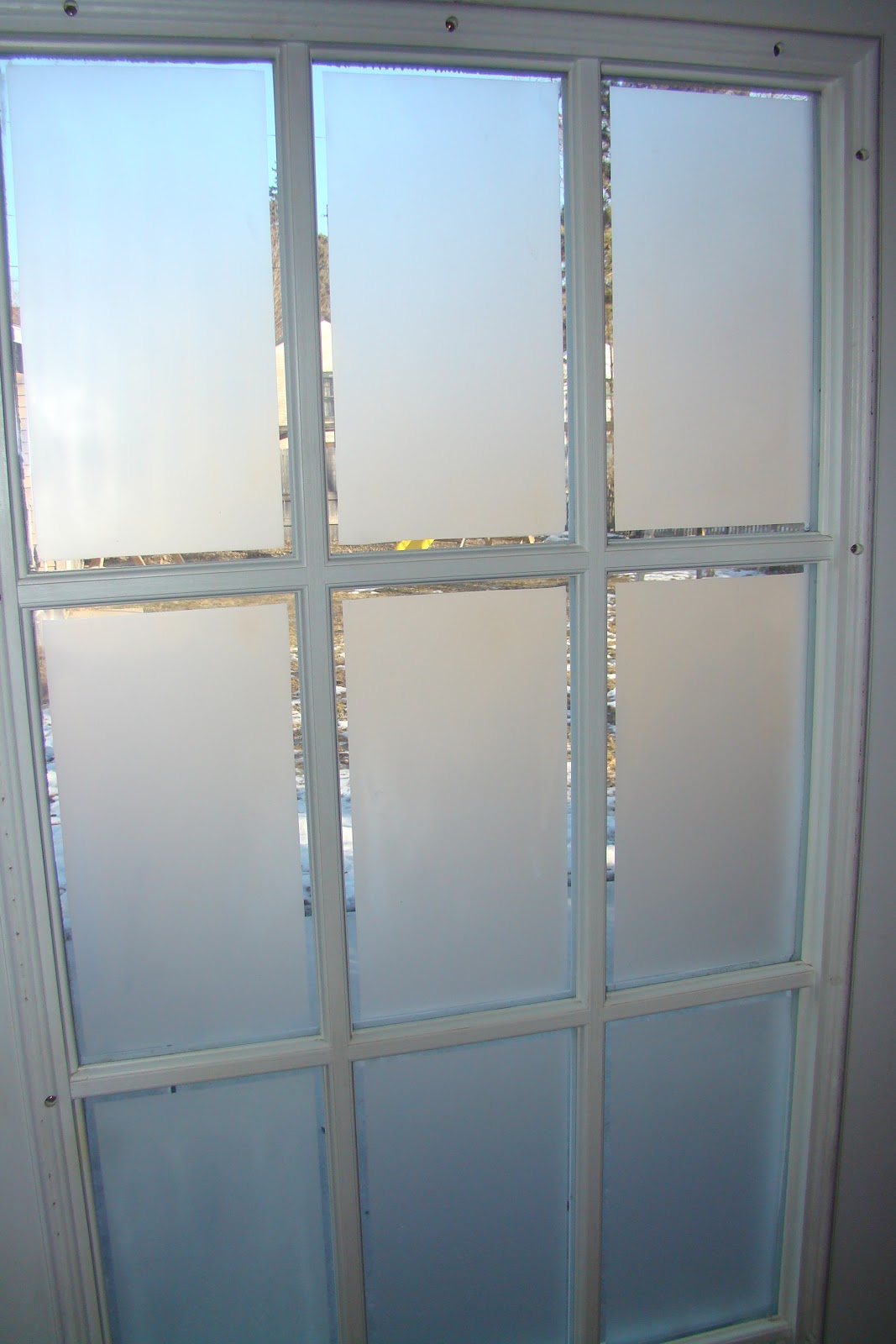 Cindy Riddle Frosted Glass on French Doors