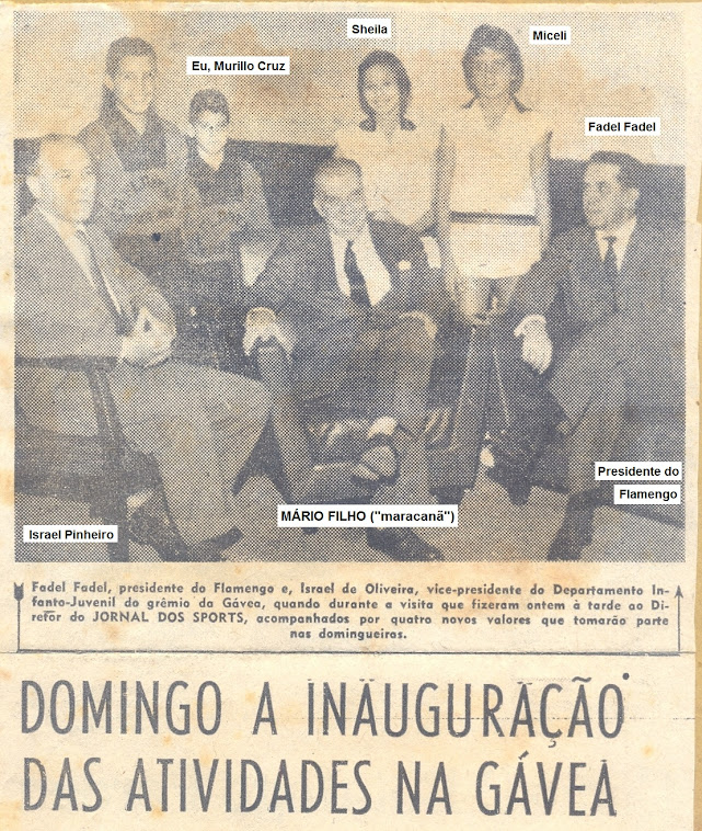 Foto histórica. Com Fadel Fadel, MÁRIO FILHO ("maracanã"), Israel Pinheiro, Sheila e Miceli