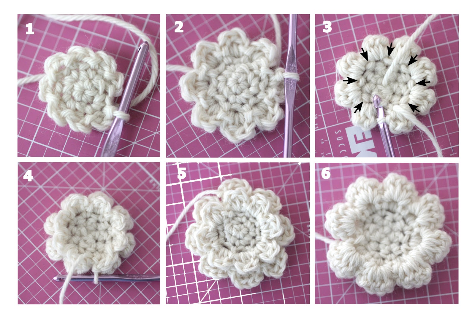 Crochet Hair Clips - Repeat Crafter Me