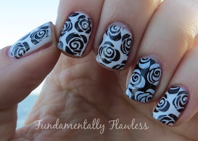 Black and white roses with MoYou Pro Collection XL 07