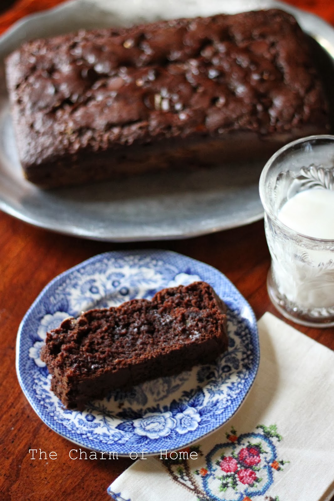 The Charm of Home Chocolate Banana Bread with Marshmallow Bits