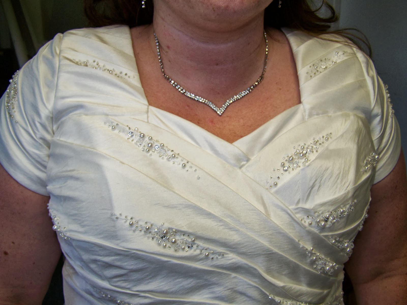 sewcreatelive Altering a Wedding dressAdding Shoulders and Sleeves