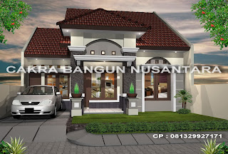 gambar rumah mediterania satu lantai
