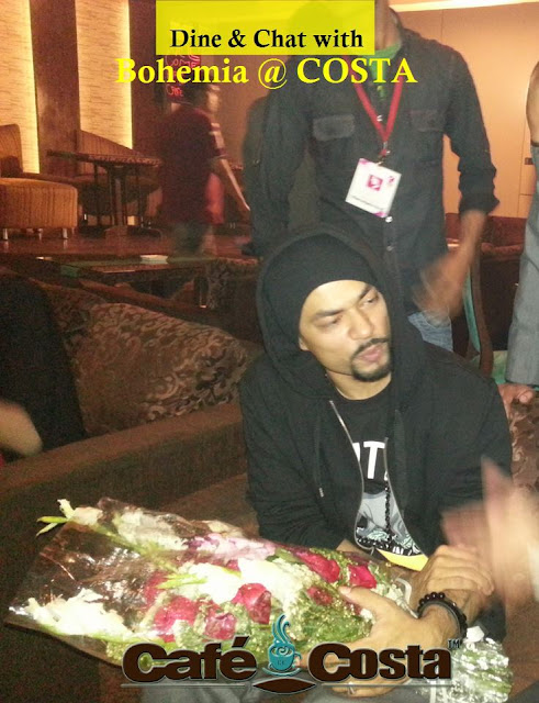 Dine & Chat with BOHEMIA the punjabi rapper at Cafe Costa in Lahore. Images Download