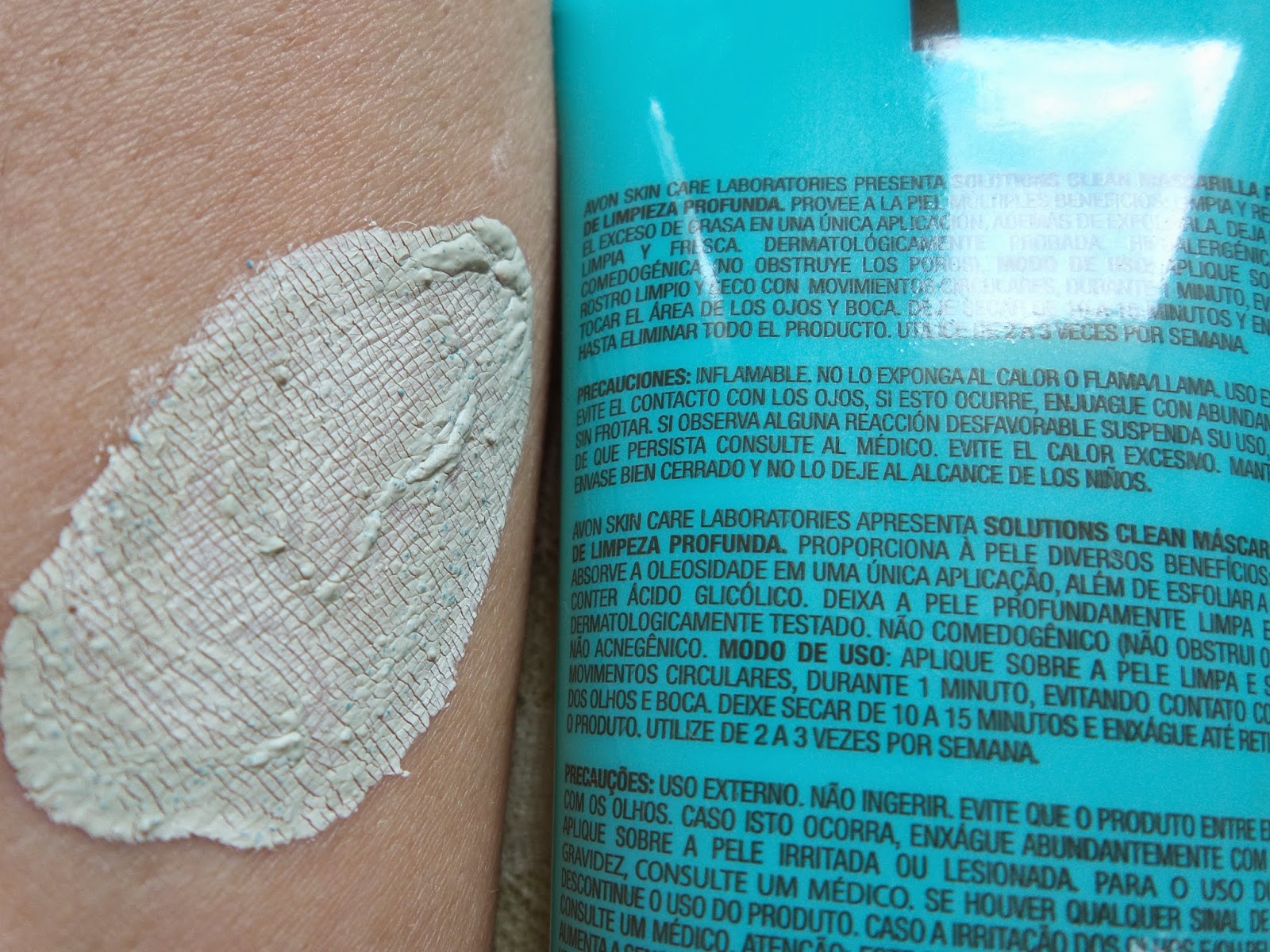 Máscara Facial de Limpeza Profunda Solutions Clean Avon Máscara Facial de Limpeza Profunda Solutions Clean Avon