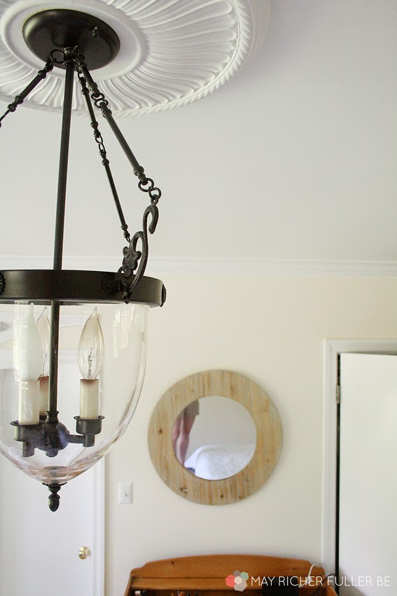 How To Transform a Dated Brass Light Fixture With Paint