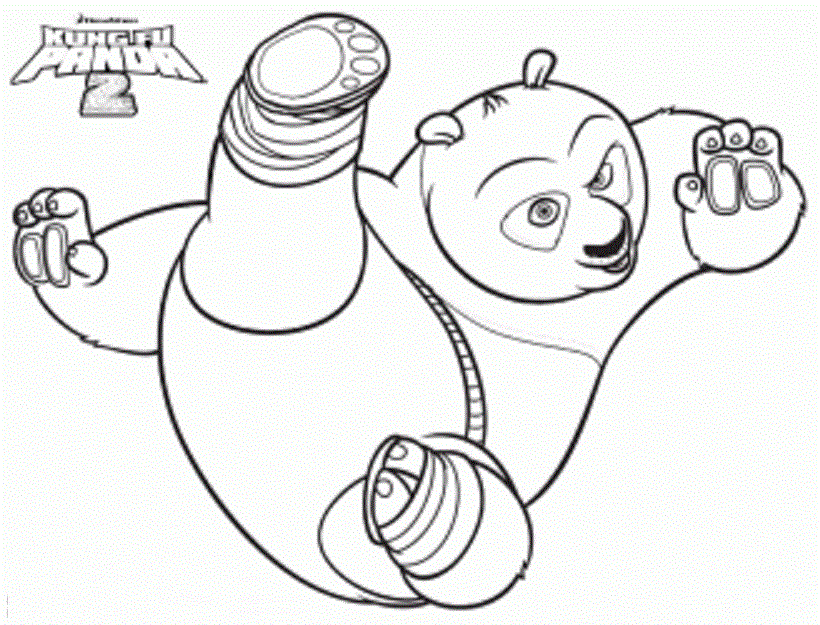 Kung Fu Panda Colour Drawing HD Wallpaper - colours drawing wallpaper