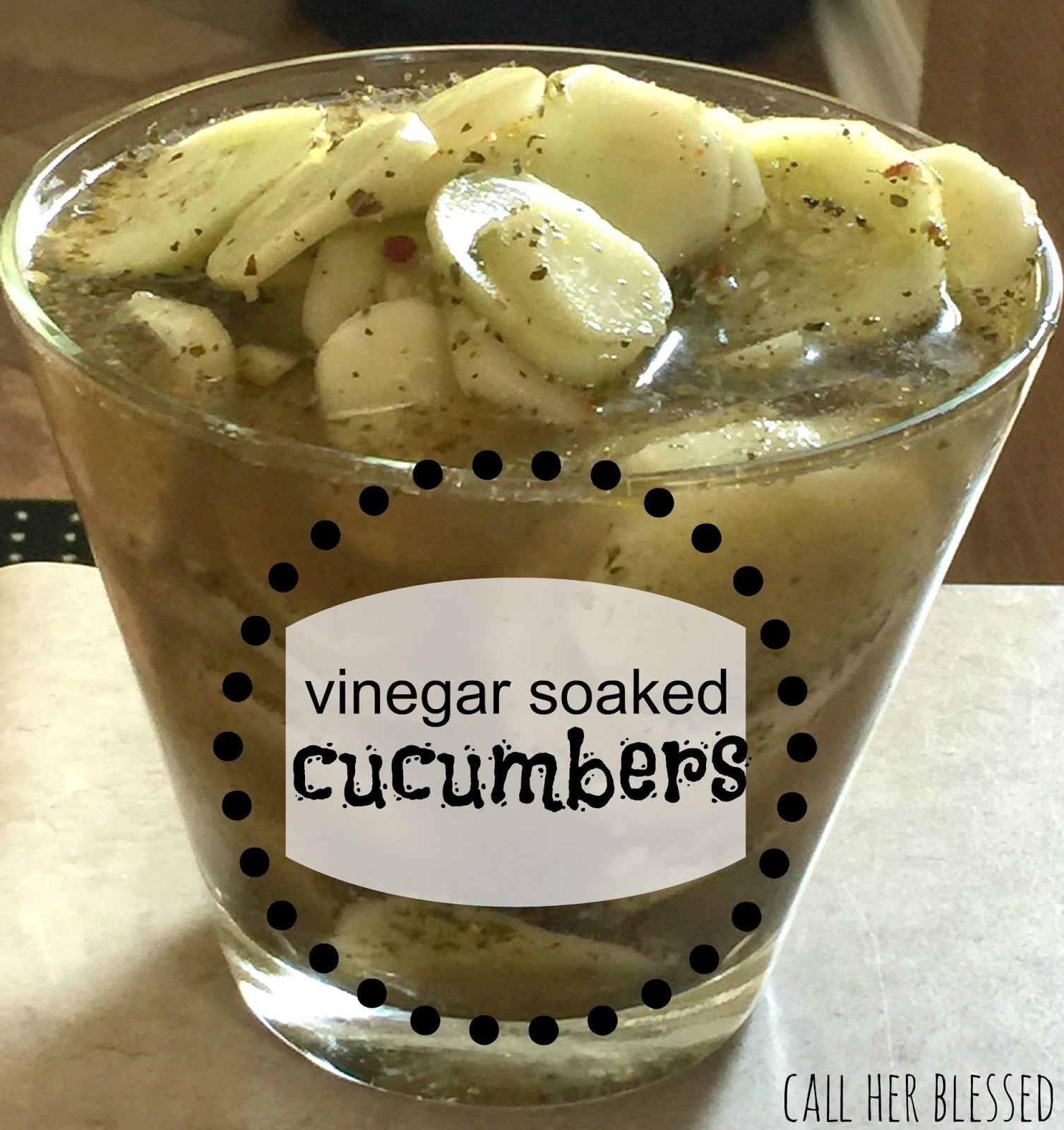 If The Creek Don't Rise Vinegar Soaked Cucumbers