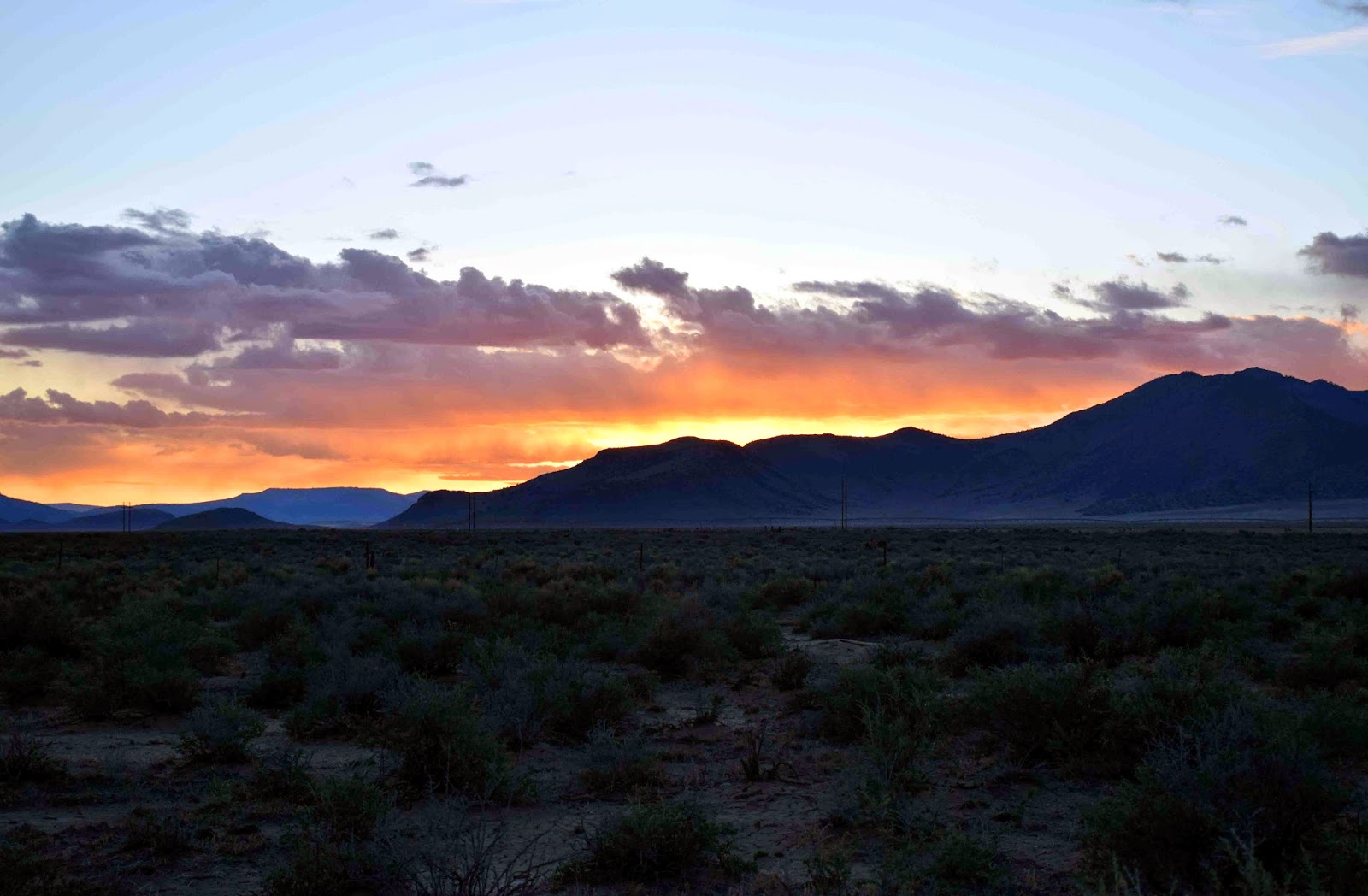 Rocky Mountain Bushcraft Beautiful high desert sunset in the Southern