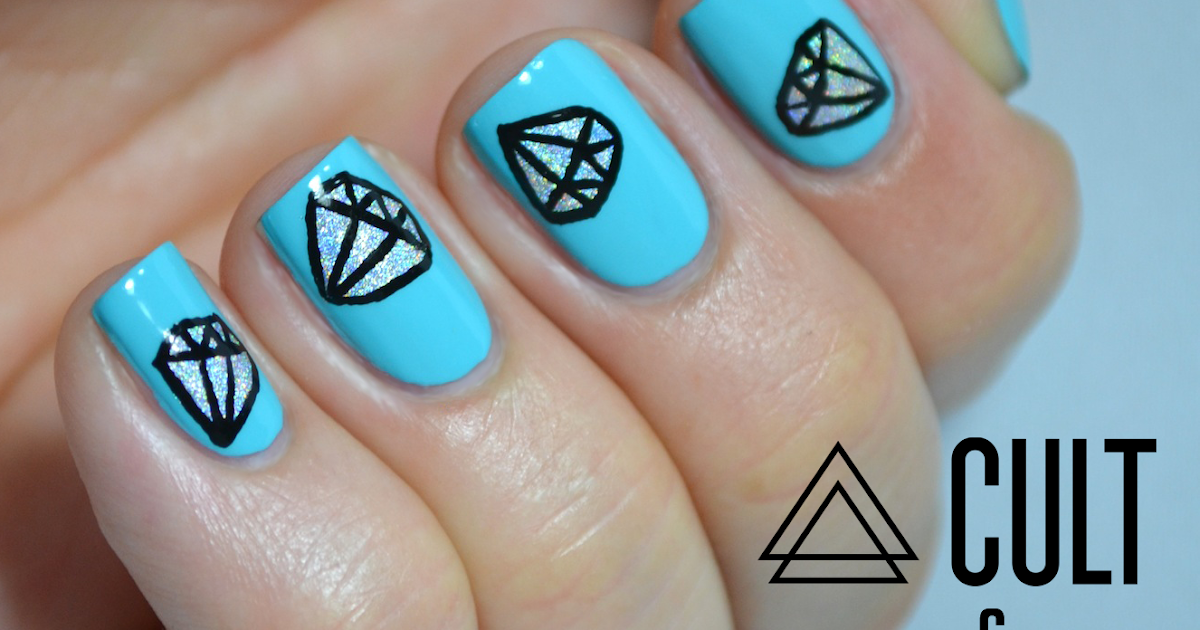diamond nail design tumblr