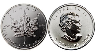 Maple Leaf Plata "bullion" maple-leaf