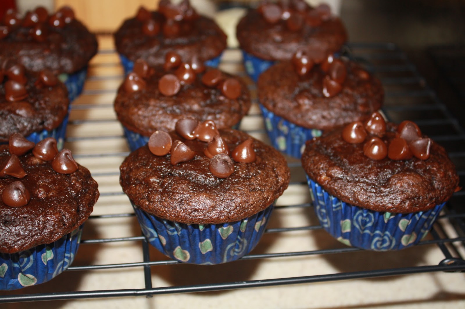 Skinny Jeans Skinny Chocolate Fudge Banana Muffins