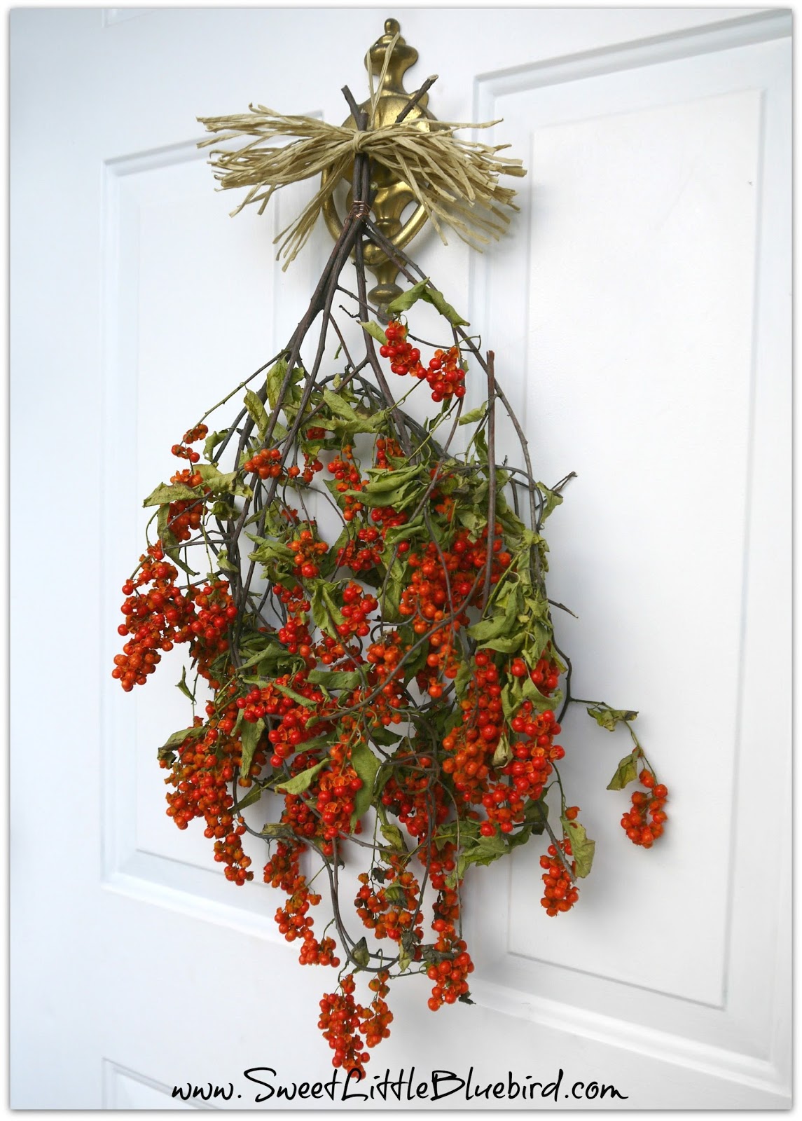 Bittersweet Berries and Vines Swag Wreath Sweet Little Bluebird