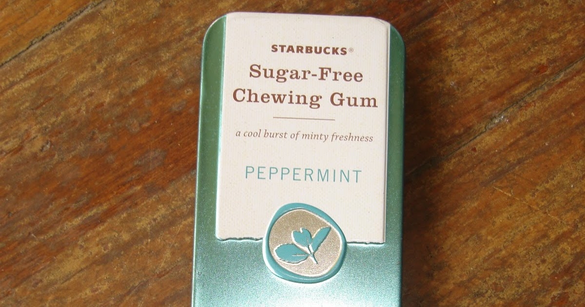 A Cup A Day Starbucks Peppermint SugarFree Chewing Gum Case (New)