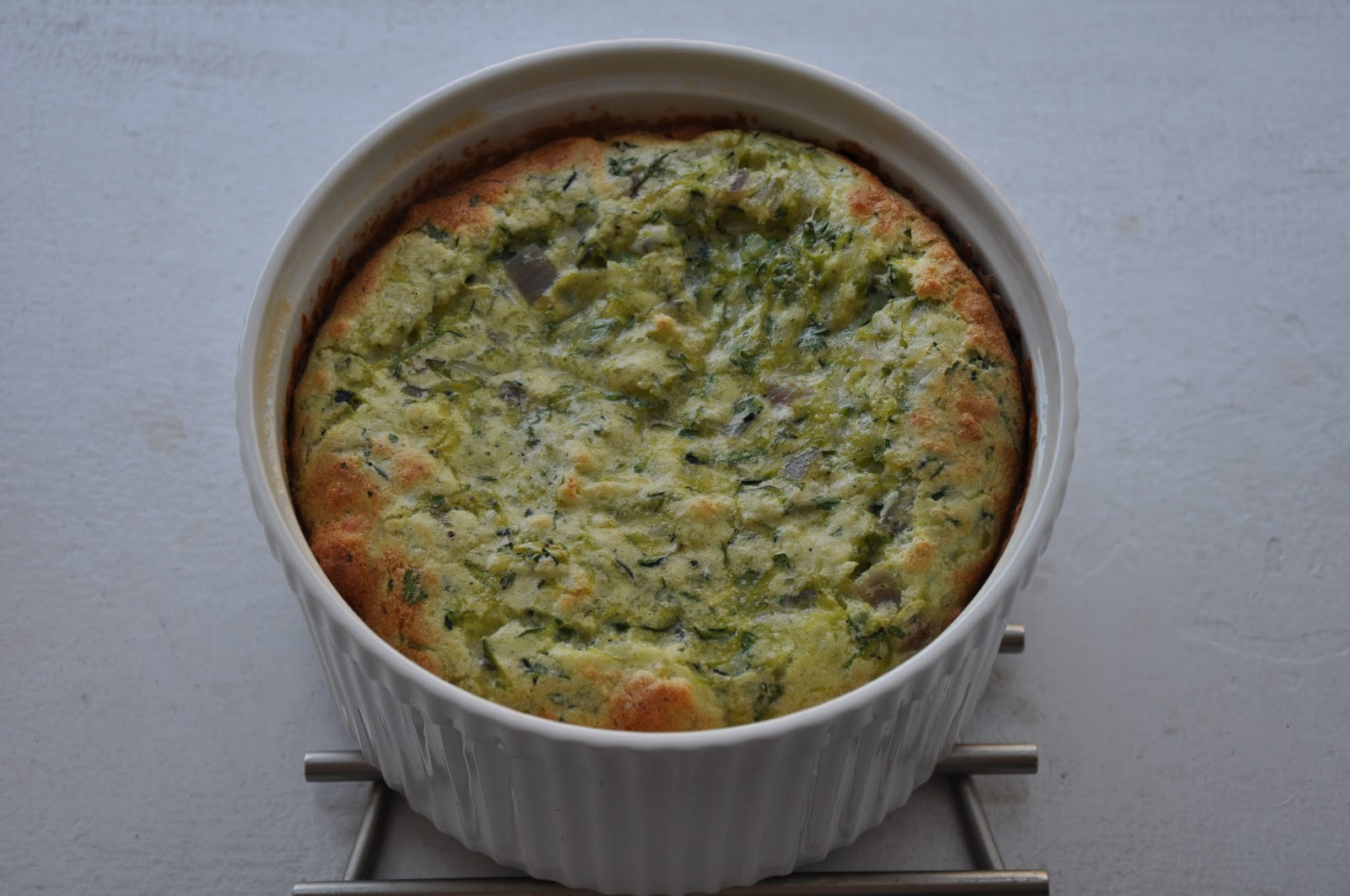 Slice of Rice Zucchini Souffle