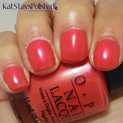 OPI Neons - Down to the Core-al | Kat Stays Polished
