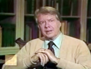 Up Close, with Peter Sage: Jimmy Carter in a sweater