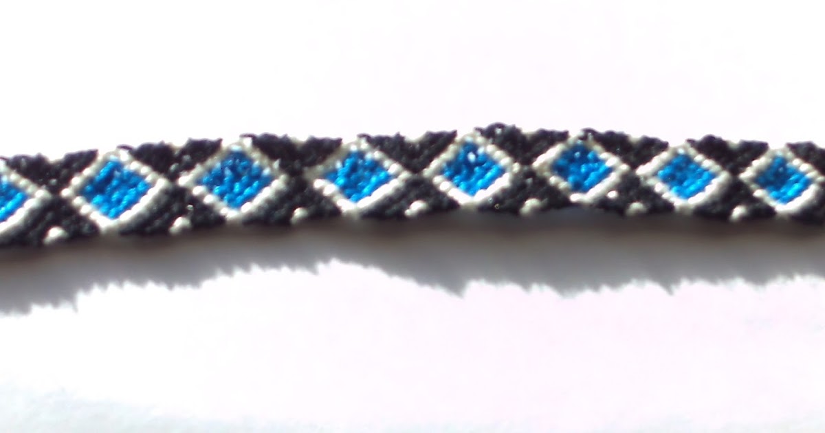 Vovs Jewellery Blog Diamond Pattern Friendship Bracelet Tutorial