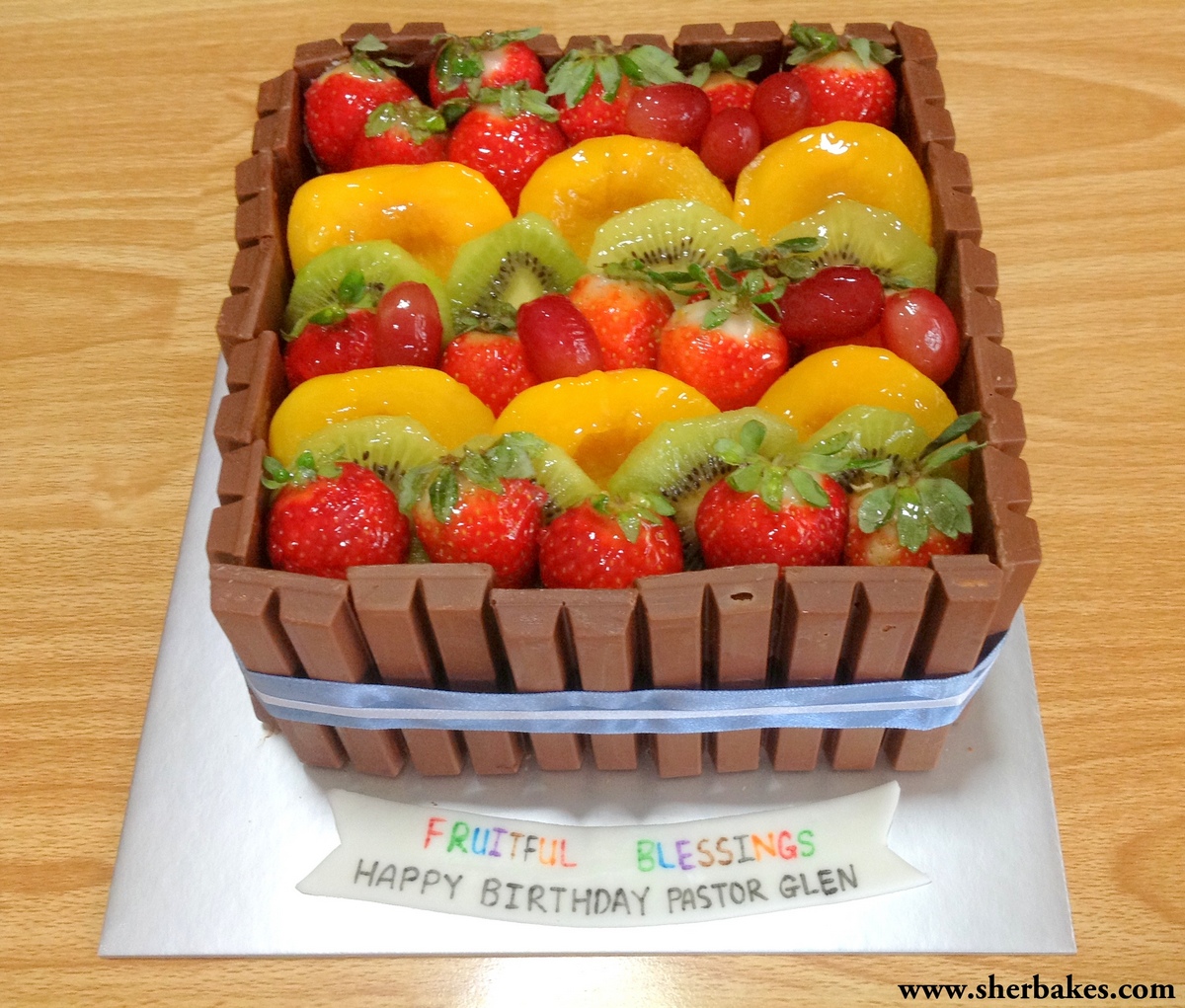 fruitful blessings kit kat cake