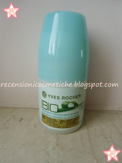 Recensioni Cosmetiche Yves Rocher Colture Bio Deodorante Freschezza All Aloe Vera Bio