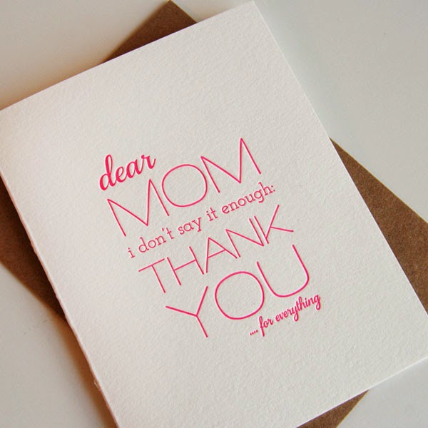 letterpress mothers day card ideas