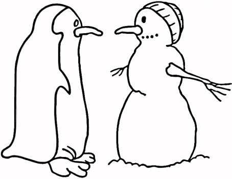 Christmas Penguin Coloring Pages Christmas Penguin Coloring Pages