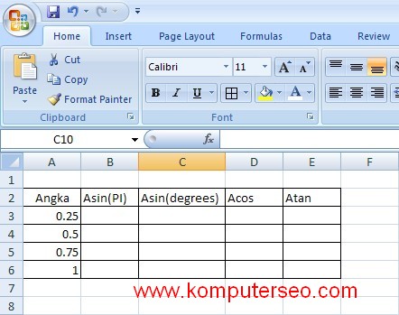 Smk As Syarif Menghitung Sudut Menggunakan Arcsin Arccos Arctan Inverse Sin Cos Tan