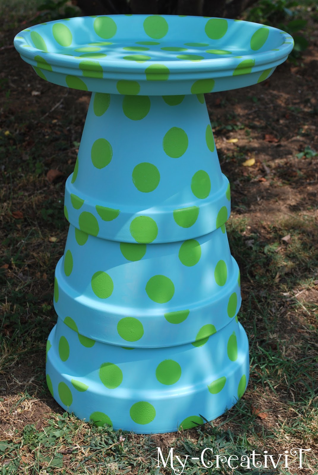 MyCreativiT DIY Terracotta Birdbath