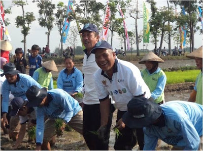 DANDIM 0725/SRAGEN BERSAMA MUSPIDA MENYAMBUT KUNKER MENTERI BUMN RI DI KAB. SRAGEN