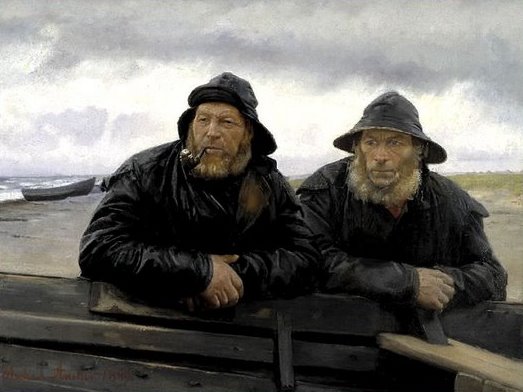 Michael+Ancher+-+Two+Fishermen+beside+a+Boat.jpg