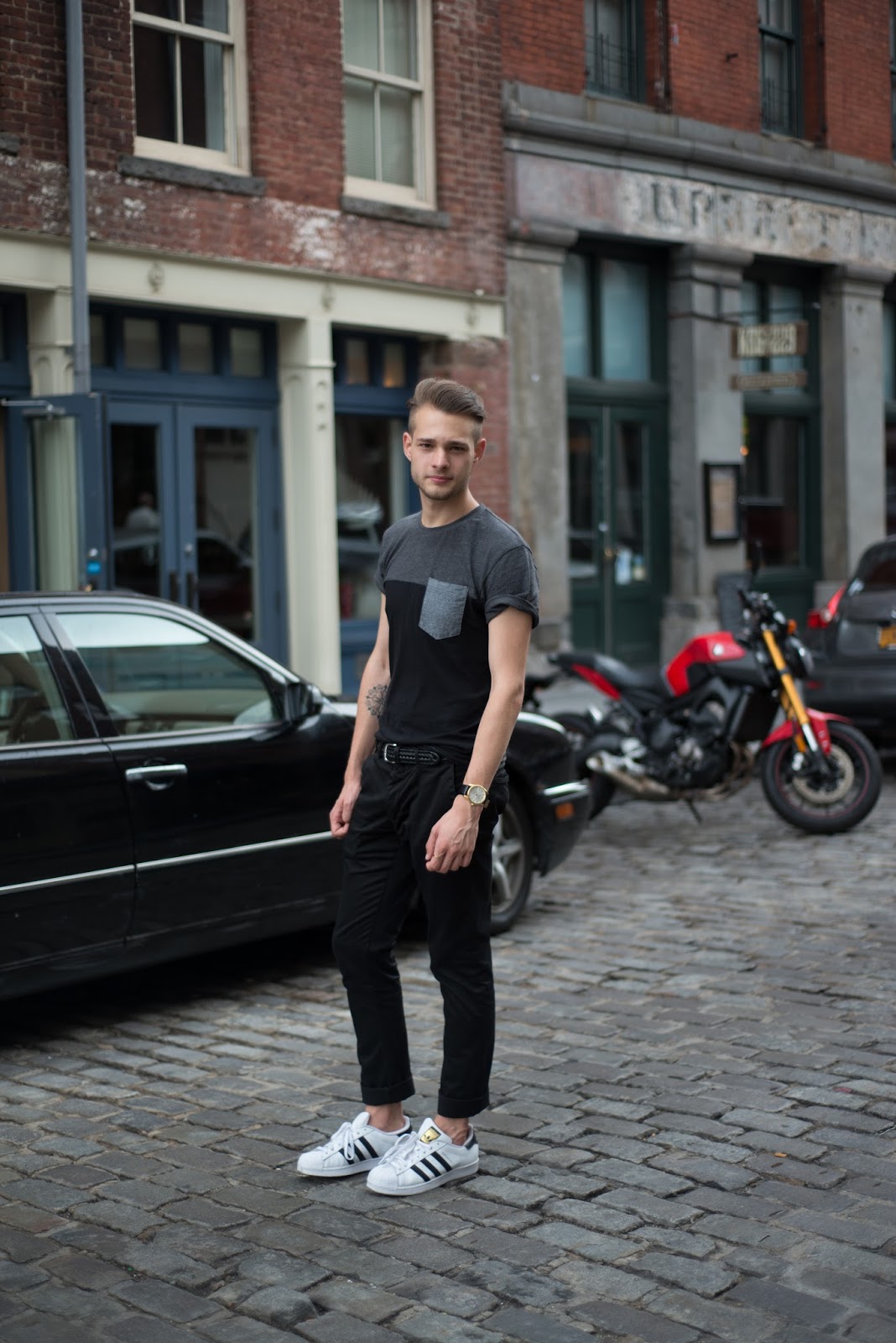 adidas superstar with chinos adidas superstar with chinos