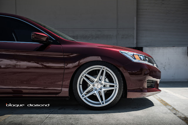 2015 Honda Accord Fitted with 20 Inch BD-8’s in Silver - Blaque Diamond Wheels