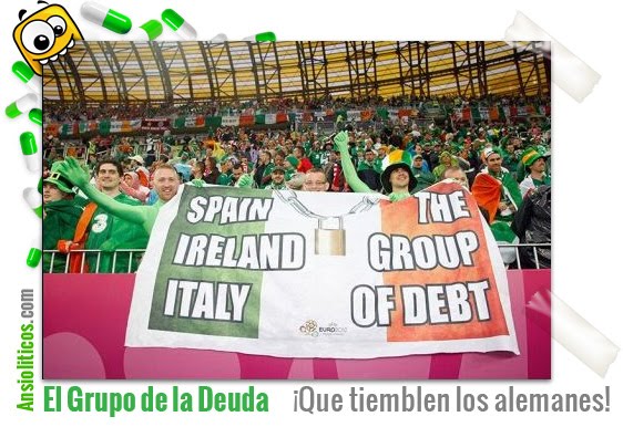 Chiste de Eurocopa: Grupo de Países de la Deuda