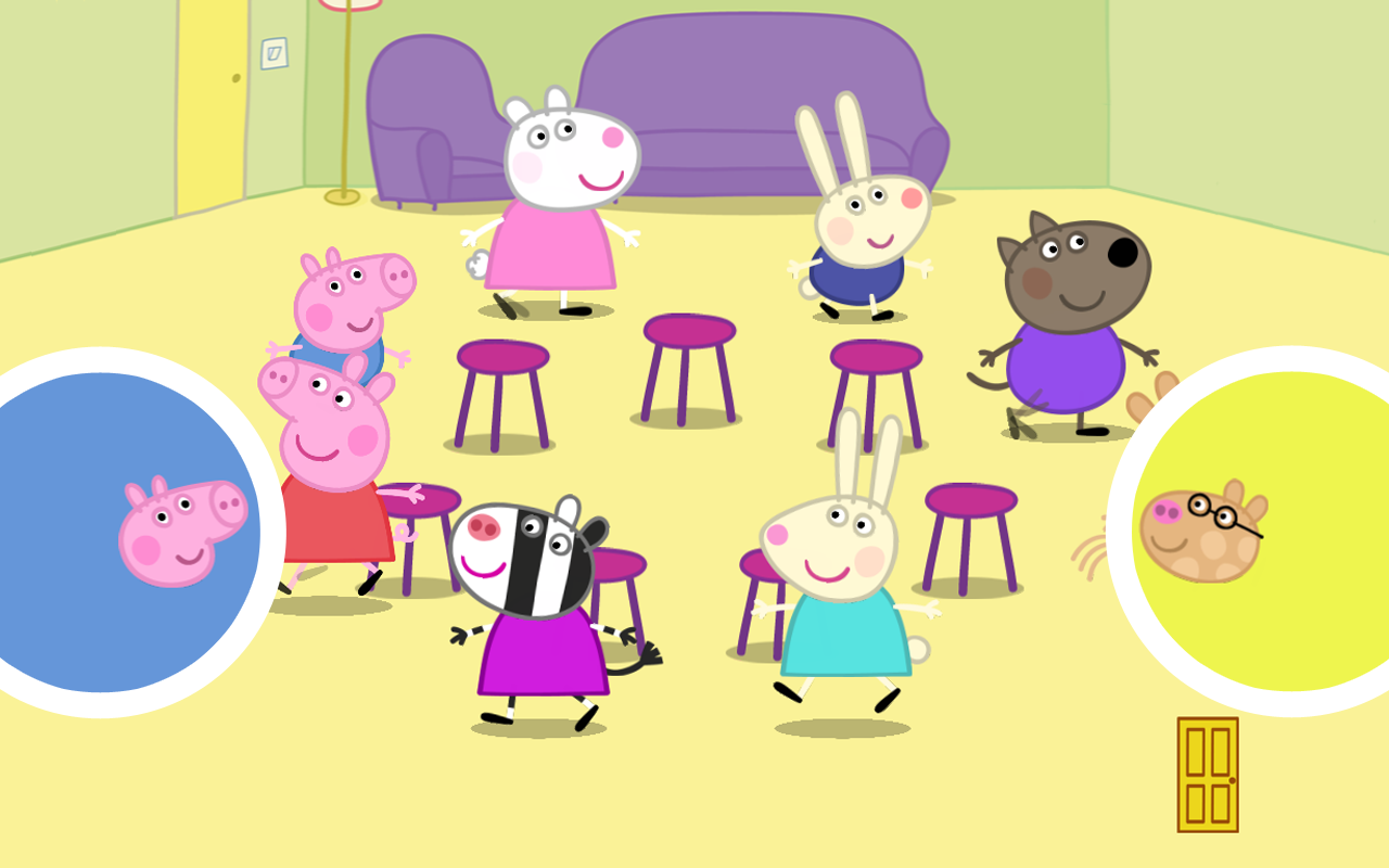Peppa Pig musical chairs