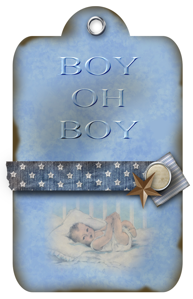 GRANNY ENCHANTED'S BLOG Free Baby Boy Tags Digi Scrapbook Kit